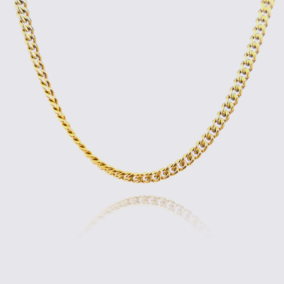 5mm Cuban Chain (Gold)