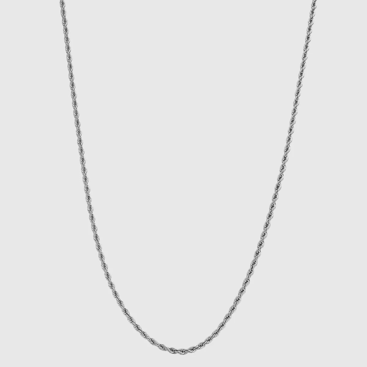 3mm Silver rope chain (unisex)