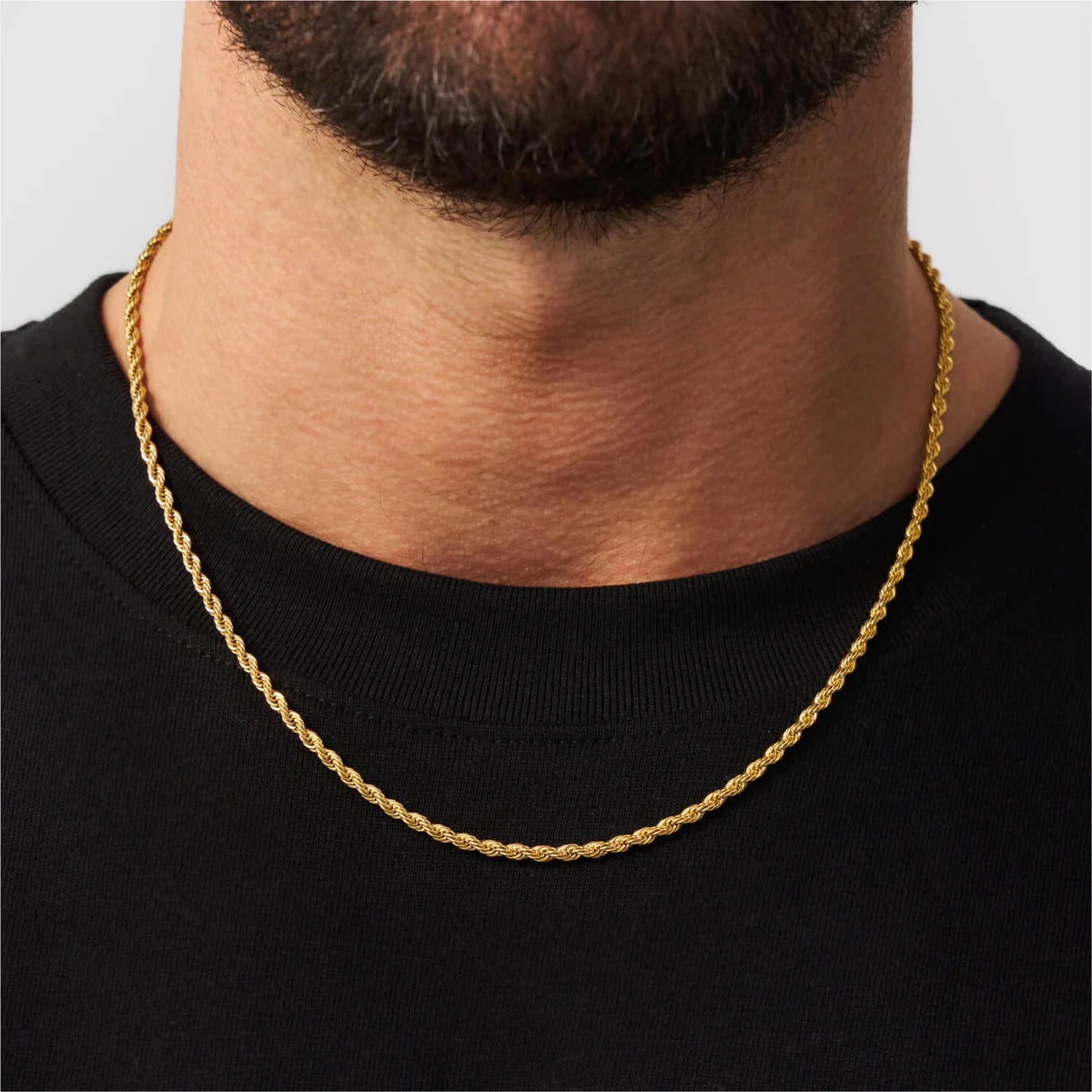 3mm Gold rope chain (unisex)