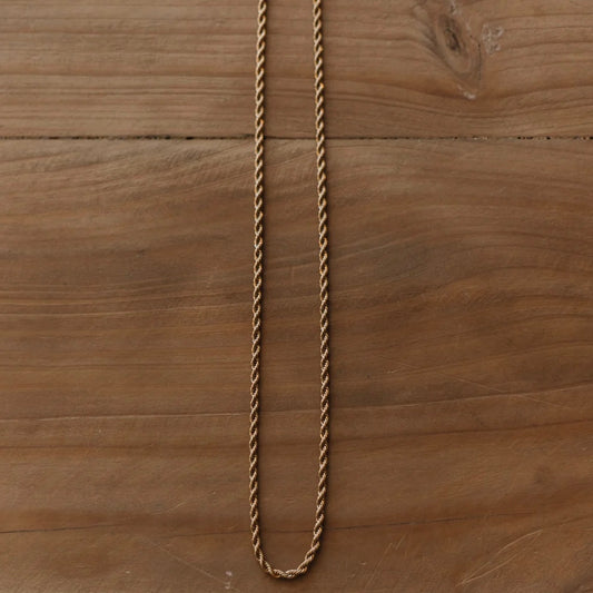 3mm Gold rope chain (unisex)