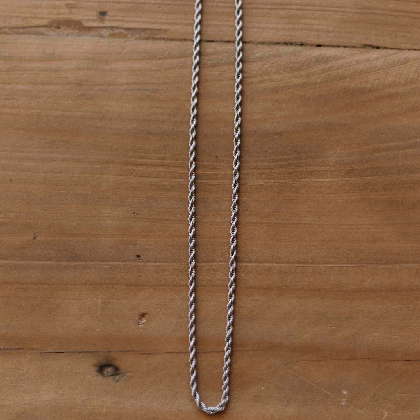 3mm Silver rope chain (unisex)