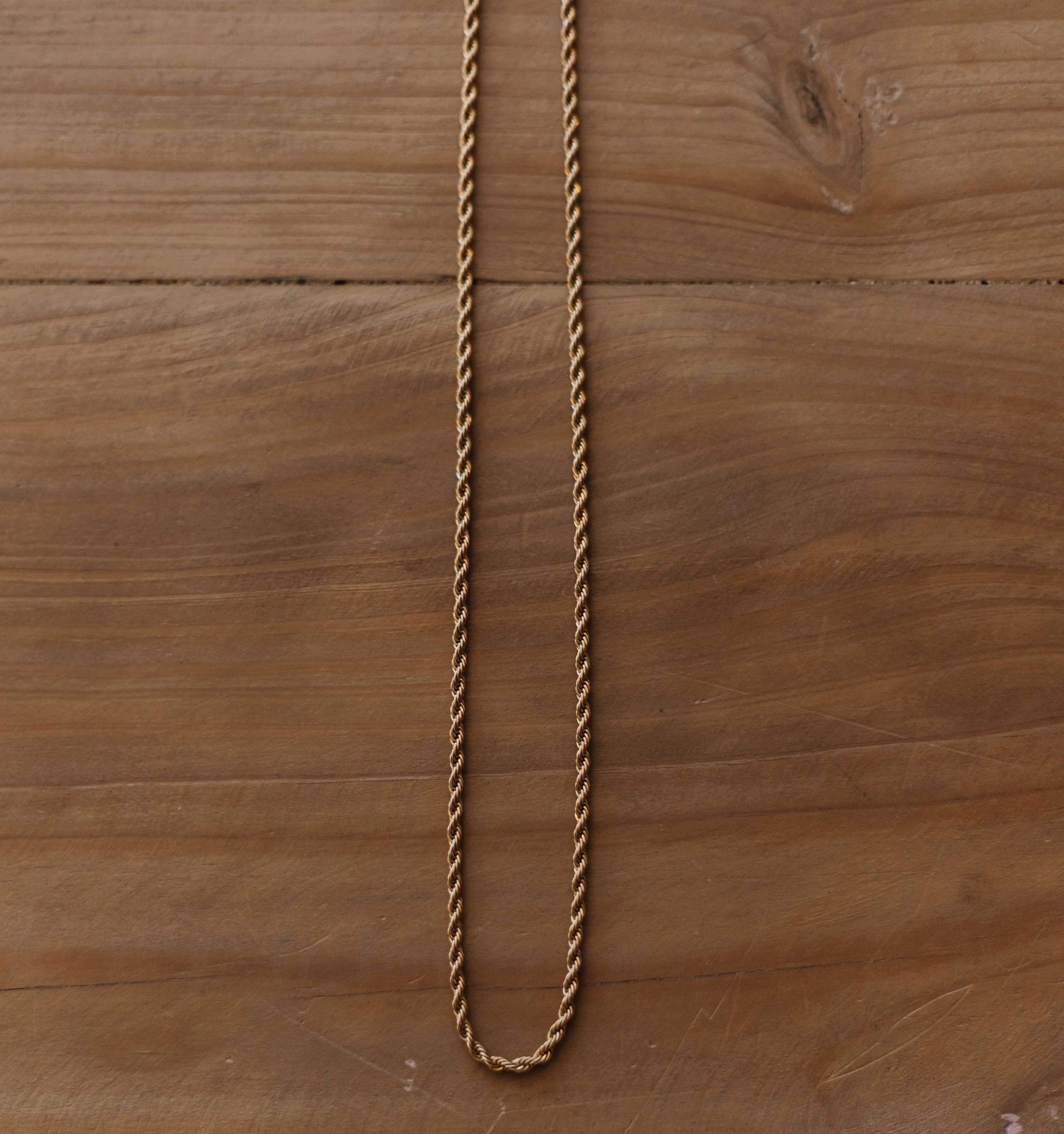 3mm Gold rope chain (unisex)