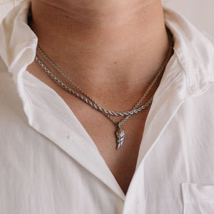 3mm Silver rope chain (unisex)