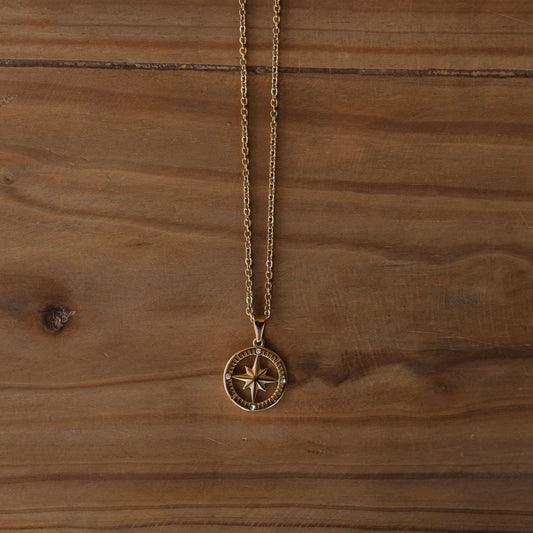 Gold North Star Necklace