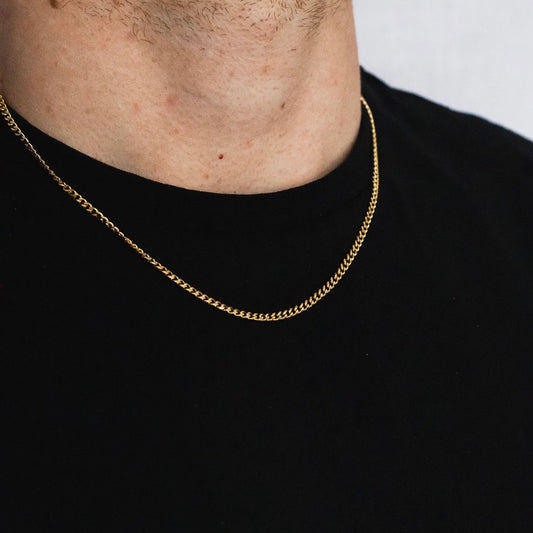 3mm Cuban Chain (Gold)