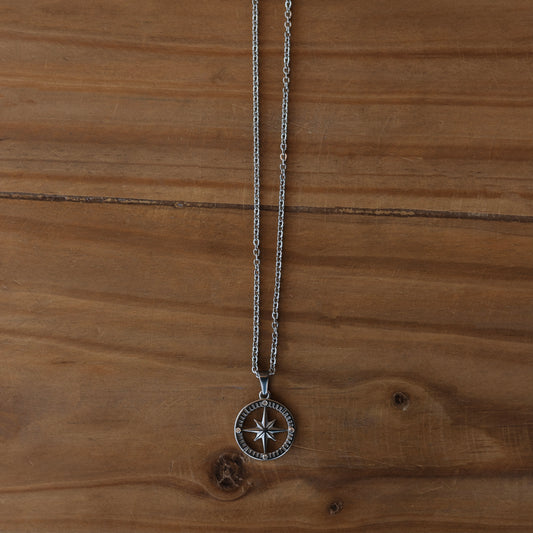 Silver North Star Necklace