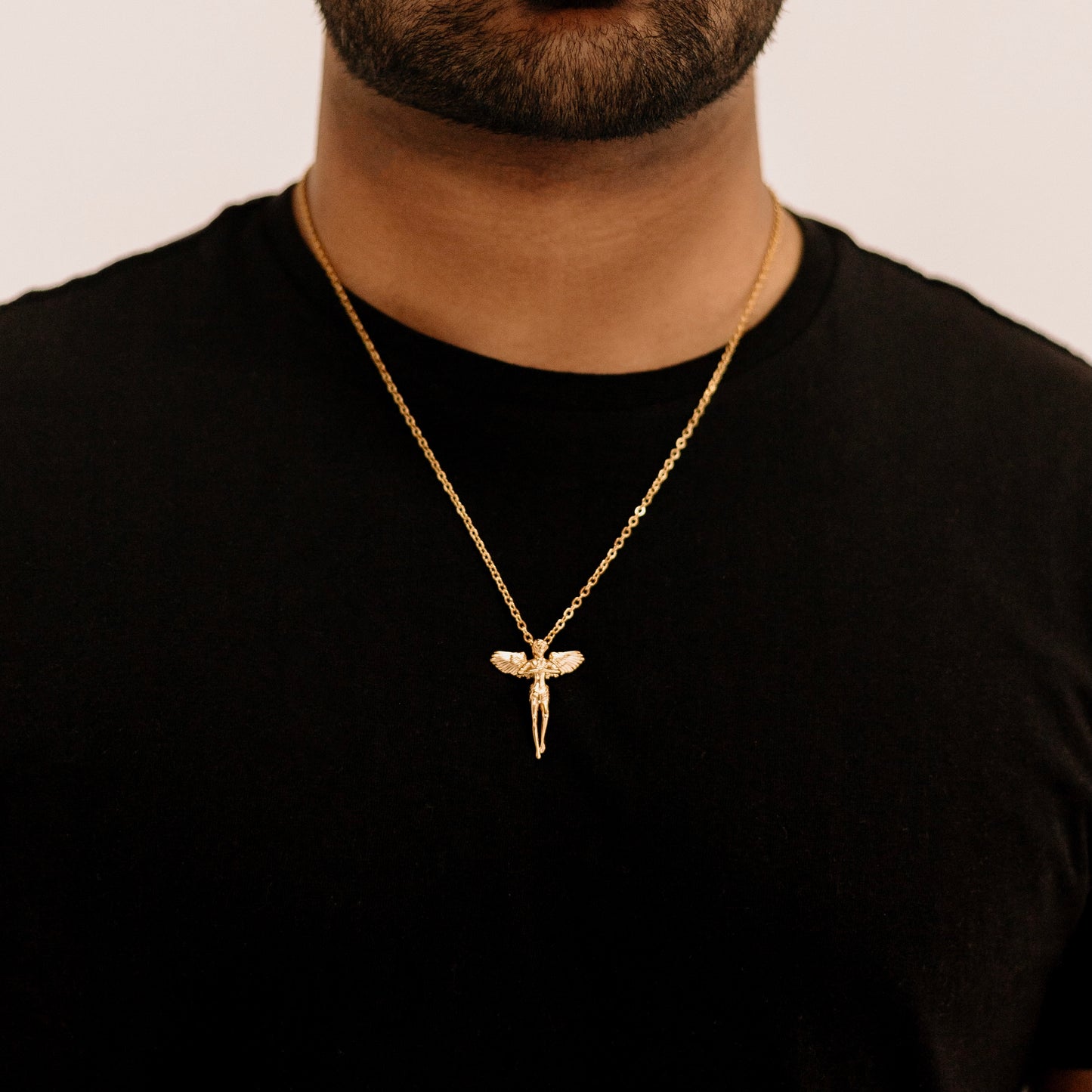 Gold Guardian Angel Necklace