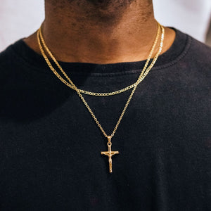 Gold crucifix necklace